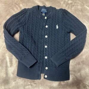 Polo by Ralph Lauren kids Navy Cable Knit Sweater